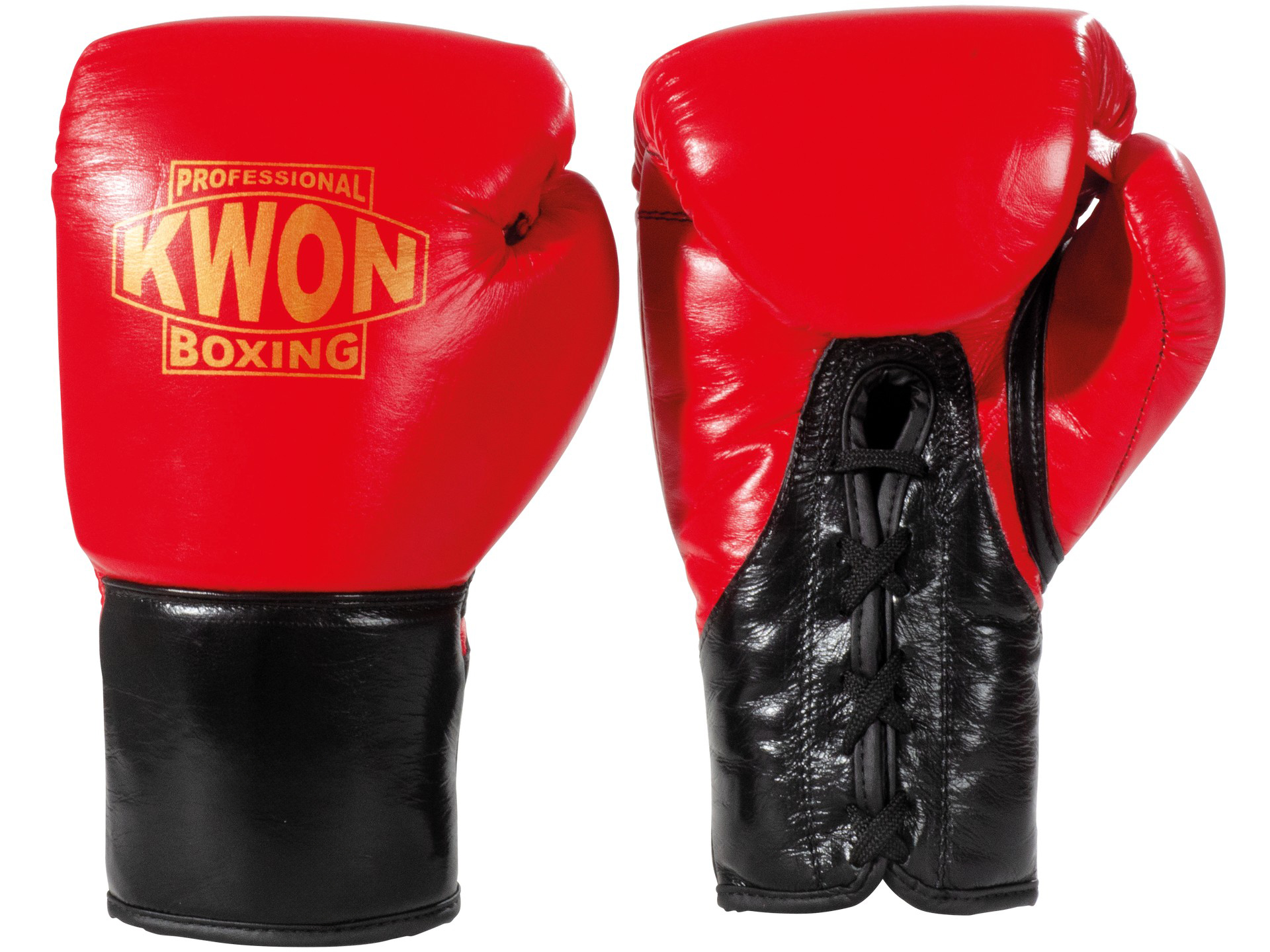 Guantoni da Boxe con i lacci Tournament Rossi