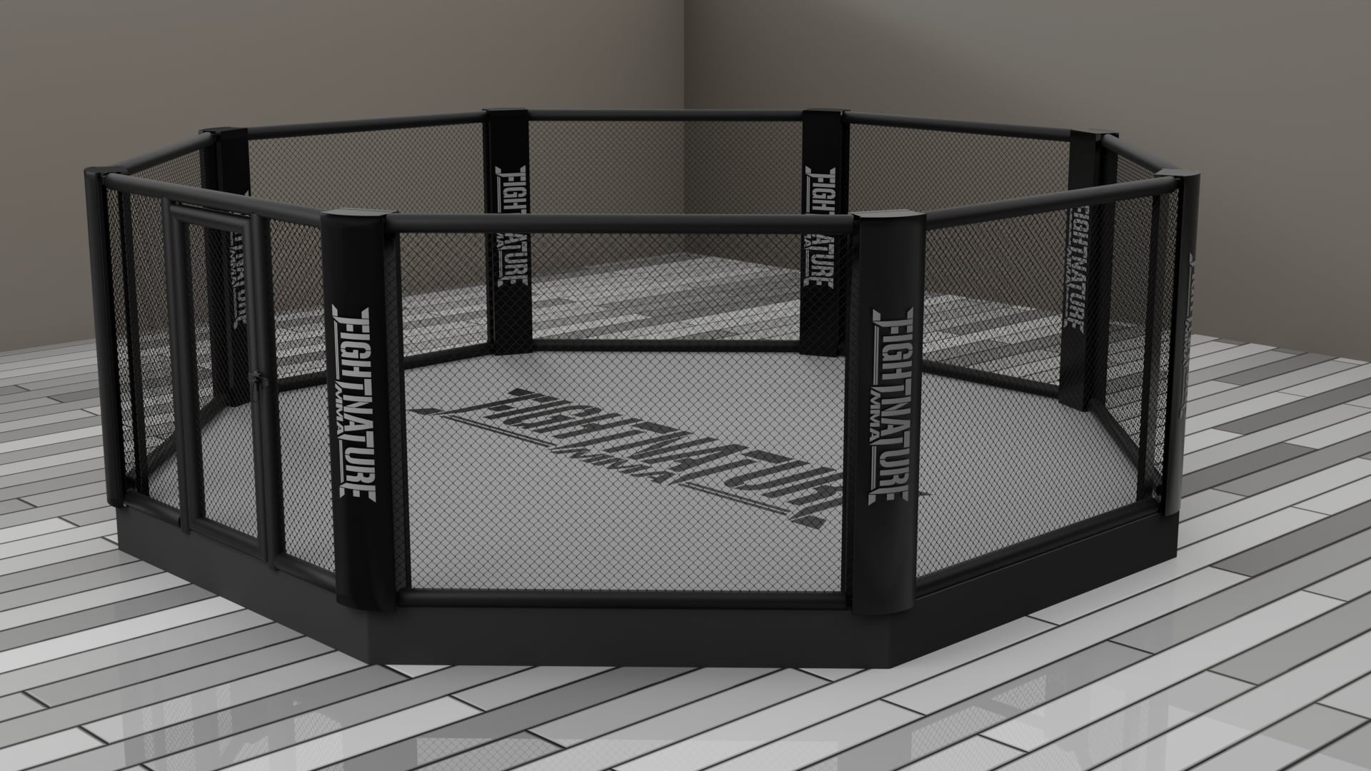 FIGHTNATURE Gabbia per MMA con piattaforma
