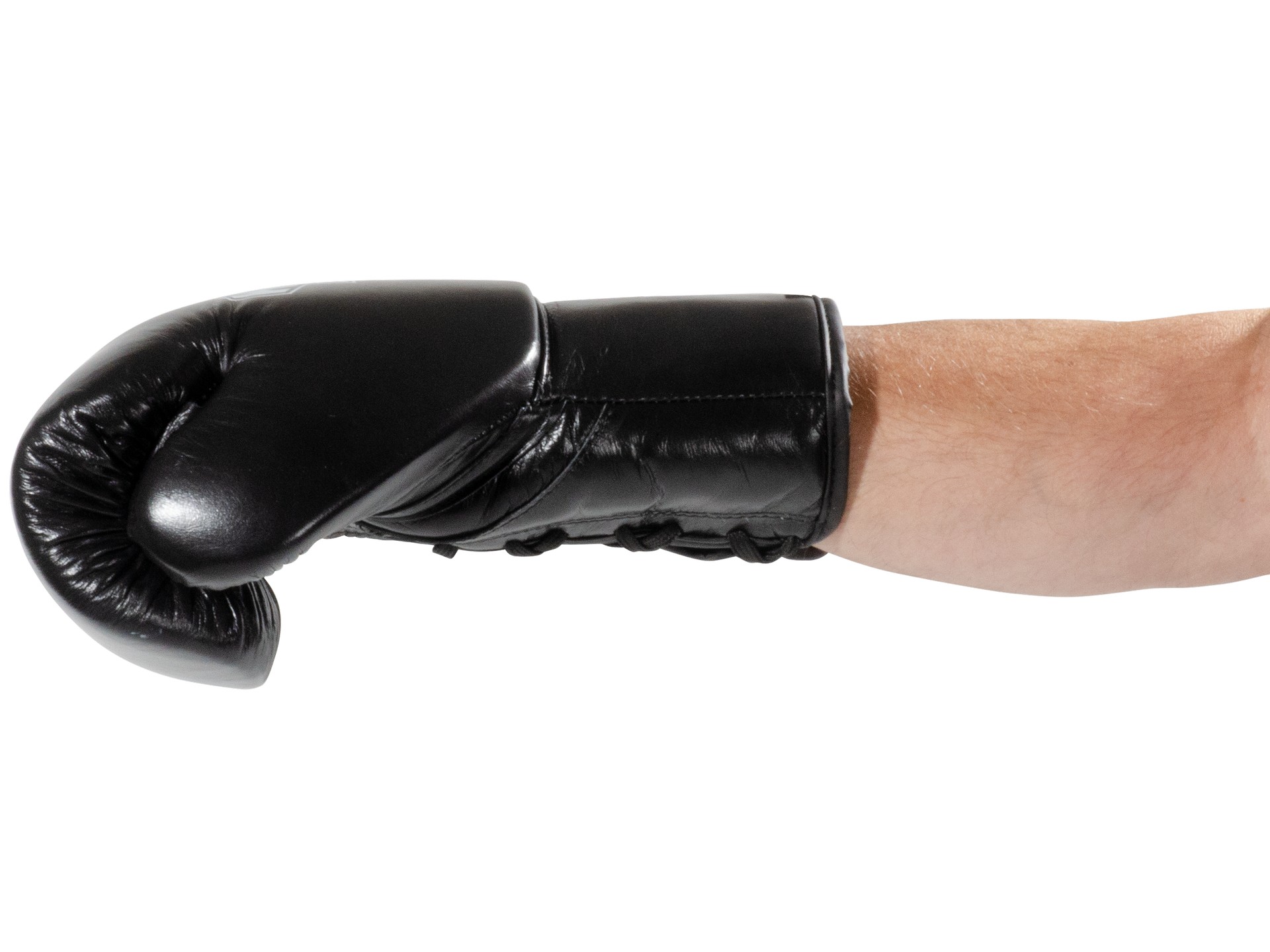 Guantoni da Boxe con i lacci Tournament Neri