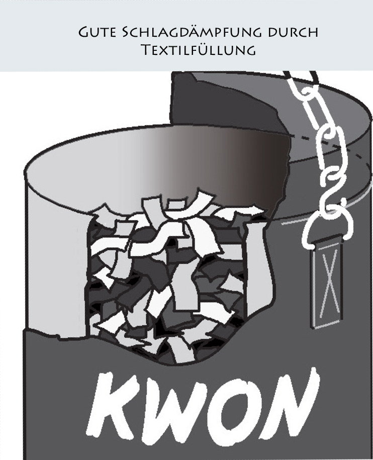 Sacco Boxe serie blu 100 cm riempito